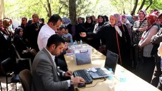 Seydişehir'de geçici işçiler için kura heyecanı