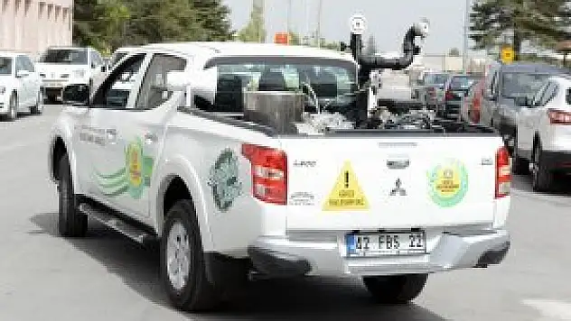 Konya Büyükşehir Belediyesi ilaçlama sezonunu açtı