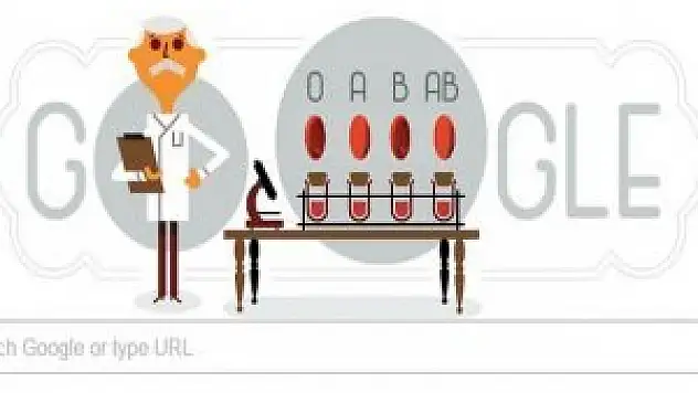 Google'dan Karl Landsteiner için doodle