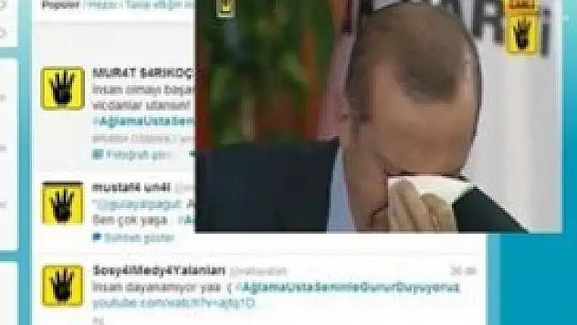 Sosyal medya Erdoğan ile birlikte ağladı!