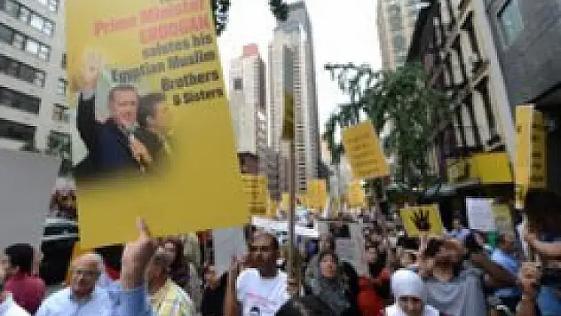 New York'ta katliamları protesto ettiler
