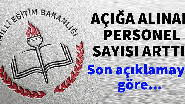 MEB'de açığa alınan personel sayısı arttı