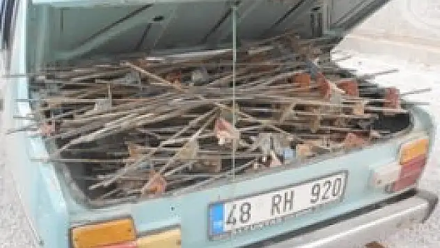 500 kilo demirle kaçamadılar!