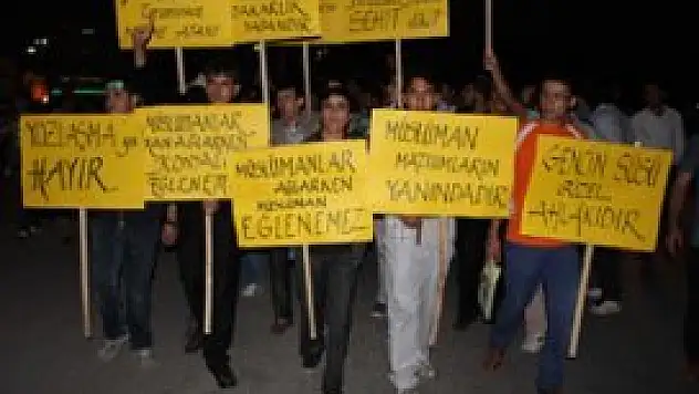 Konya'da konser protestosu