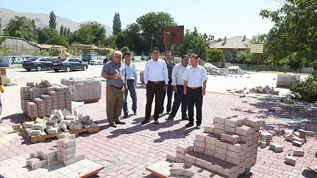 Halkapınar'da kilitli taş çalışması