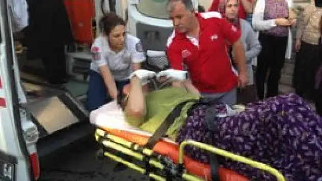 Çocuklarını alevlerin arasından kurtardı