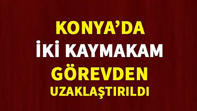Altınekin ve Beyşehir Kaymakamları ihraç edildi