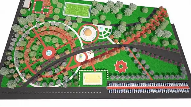 Çumra'da park çalışmaları