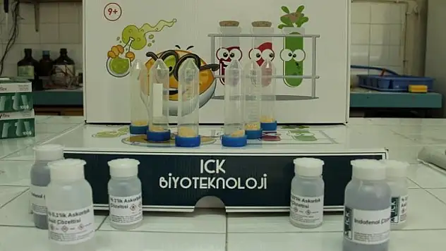 Öğrenciler için yerli deney seti üretti