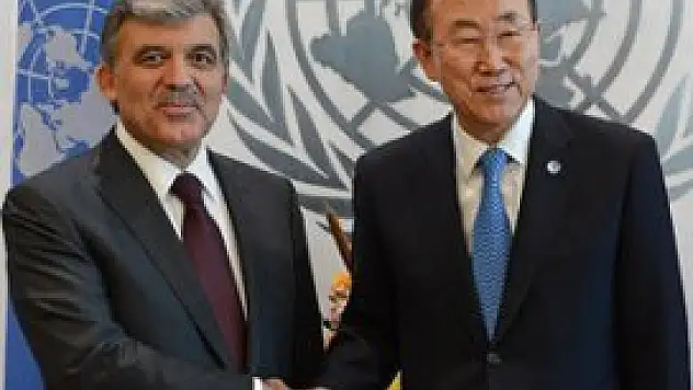  Cumhurbaşkanı Gül BM Genel Sekreteri Ban ile görüştü