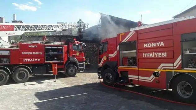 Beyşehir'de yangın