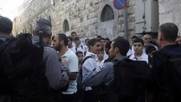 İsrail güvenlik güçleri ile Filistinliler arasında arbede