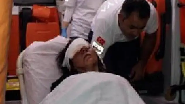 Kocası tarafından darp edildi!