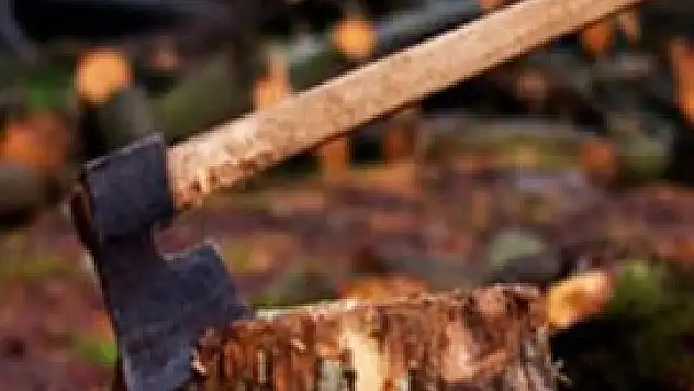 Elektrikli hızarla odun yerine ayağını kesti