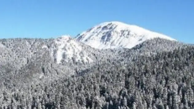 Ilgaz Dağı'na yılın ilk karı düştü