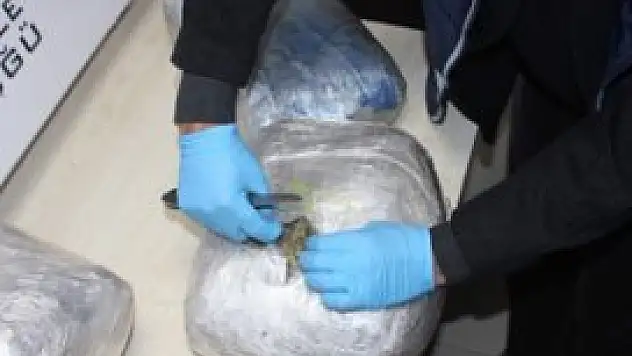 Yolcunun valizinden esrar çıktı