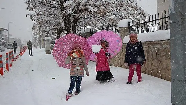 Karlıova'da eğitime kar engeli