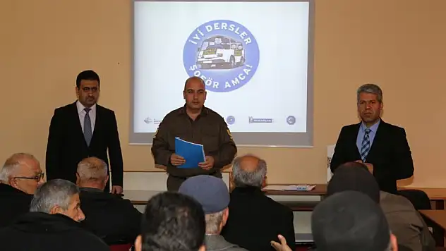 Hadim'de servis şoförlerine trafik eğitimi
