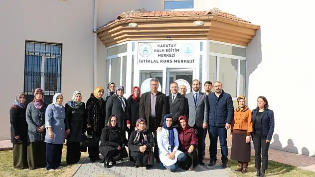 Karatay Belediyesinden Halk Eğitim Merkezi'ne ziyaret