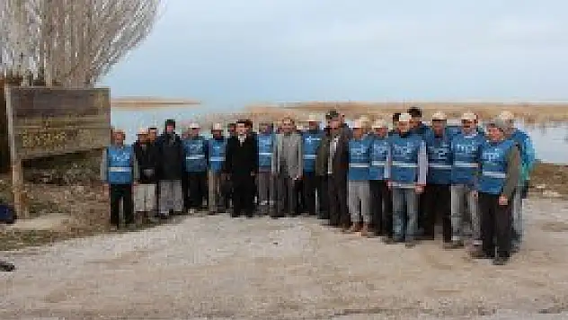 Beyşehir Gölü'nün manzarası ortaya çıktı