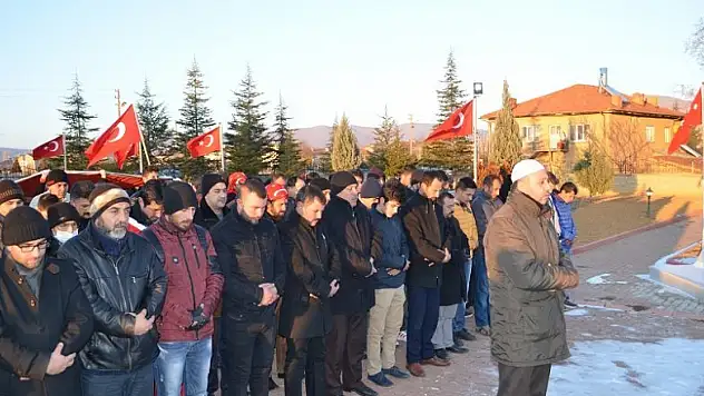 Ilgın'da şehitler için gıyabi cenaze namazı