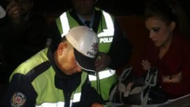 Konya'da yeni yılın ilk trafik cezası kesildi