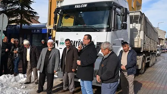 Sarayönü'nden Halep'e 25 ton un