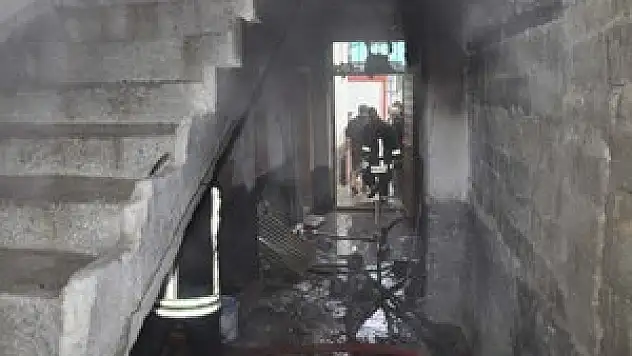 Konya'da ev yangını