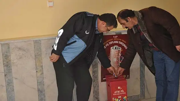 Cihanbeyli Belediyesi'nden atık pil toplama kampanyasına destek