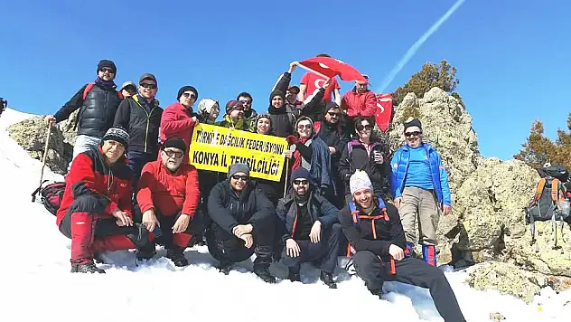 Konyalı dağcılar, Kayalı'ya tırmandı 