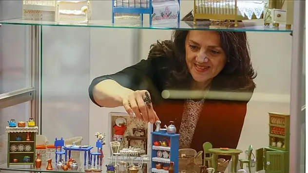 Anadolu kültürünü 'parmak mobilyalar' ile yaşatıyor