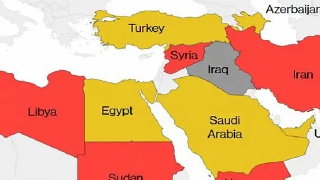 Bloomberg harita kullandı : Türkiye'yi böyle hedef aldı