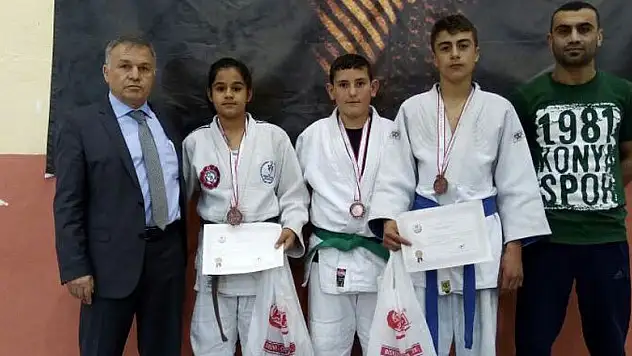 Judo'da Konya'ya 3 madalya
