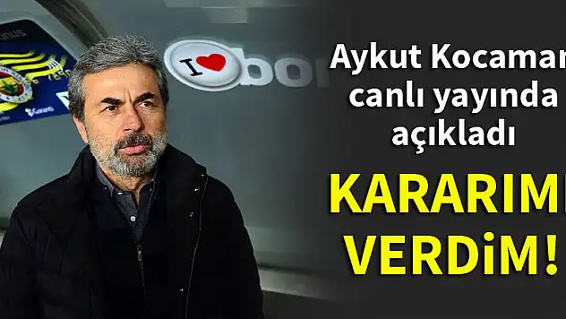 Aykut Kocaman canlı yayında açıkladı: Kararımı verdim!
