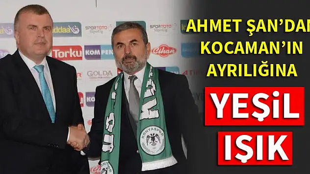 Ahmet Şan'dan Aykut Kocaman'ın ayrılığına yeşil ışık