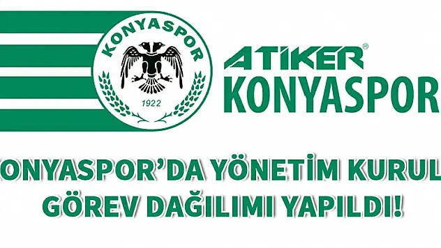 Konyaspor'da Görev Dağılımı Yapıldı!