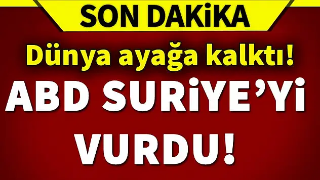 ABD, Suriye'yi füzelerle vurdu!