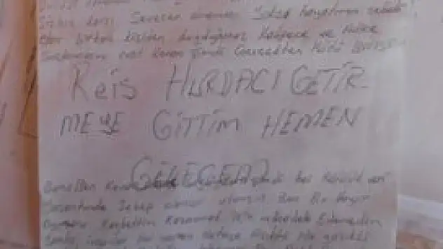 Hırsızlık şüphelisini bıraktığı ''not'' ele verdi