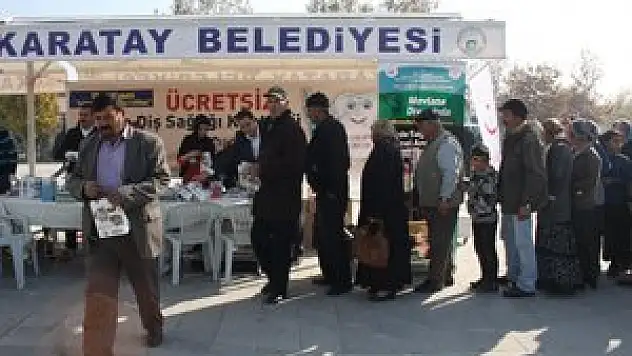 Karatay Belediyesi diş fırçası ve diş macunu dağıttı