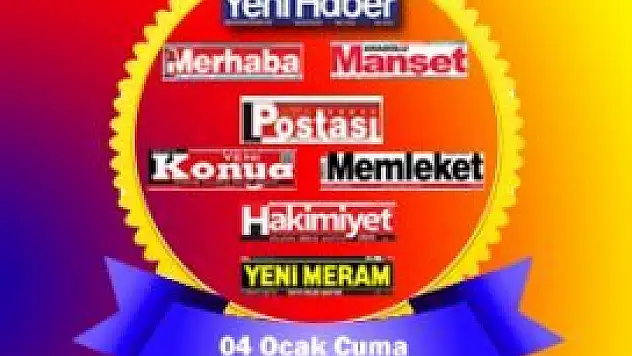 Konya'da günün gazete manşetleri