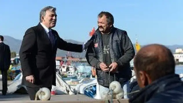 Cumhurbaşkanı Gül'e balıkçı sürprizi