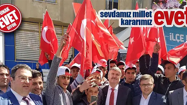 Yunaklılar  %77,4 ile 'evet' sözünü tuttular