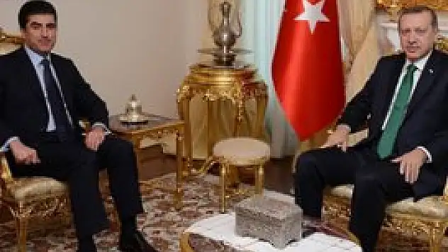 Erdoğan, IKBY Başbakanı Barzani'yi kabul etti