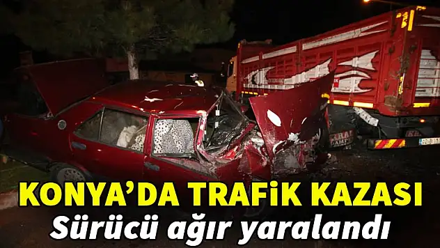 Konya'da trafik kazası: 1 yaralı