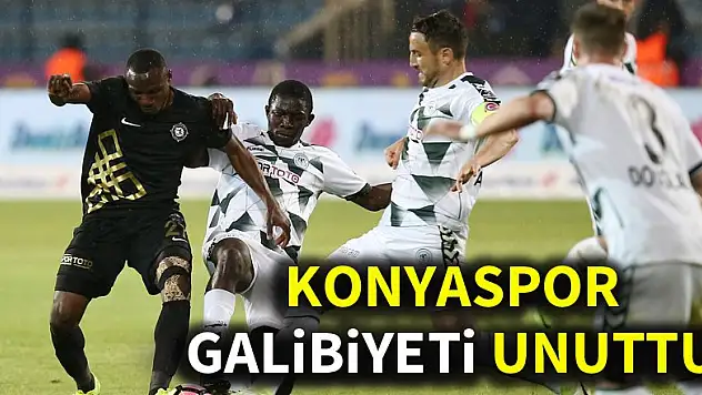 Konyaspor, galibiyeti unuttu