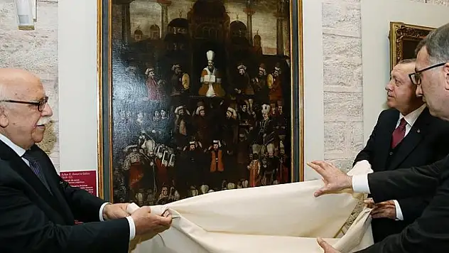 'Sultan 2. Osman'ın Cülus-ı Hümayun Tablosu' Topkapı Sarayı'nda