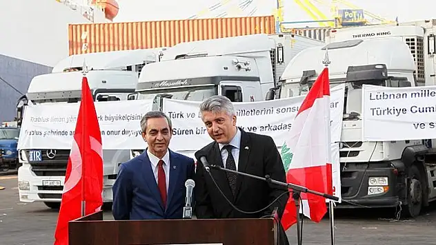 Türkiye'den Lübnan'a 70 tonluk gıda yardımı