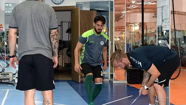 Atiker Konyaspor, laktat testinden geçtiler