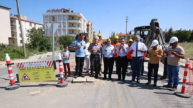 Beyşehir'de doğalgaz altyapı çalışmaları başladı