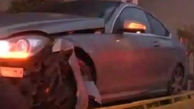 Fenerbahçeli futbolcu, trafik kazası geçirdi